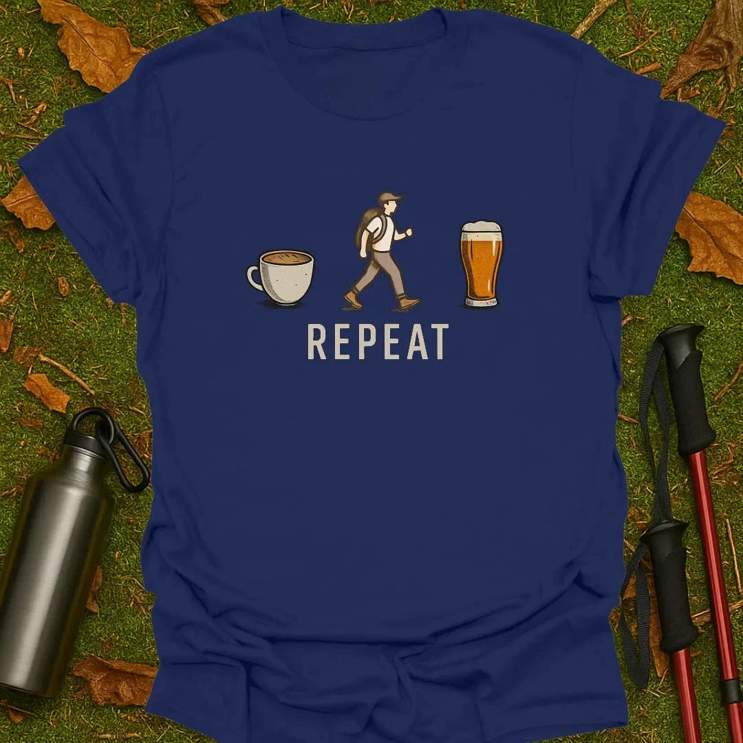 Coffee, Hike, Beer, Repeat T-Shirt