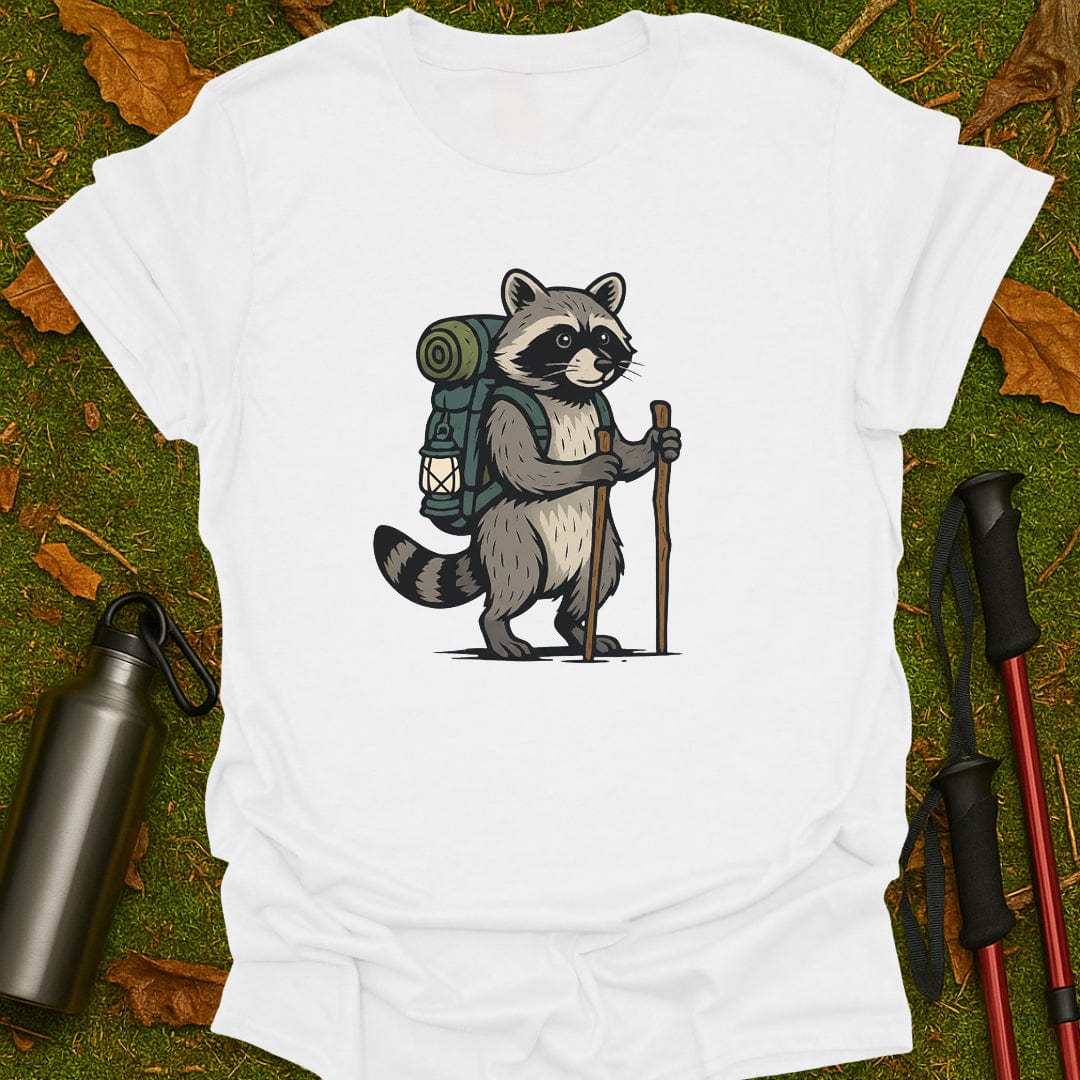 Hiking Raccoon T-Shirt