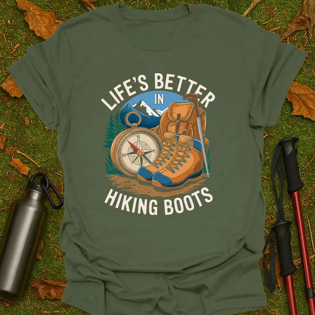 Camiseta "Mejor con botas de senderismo"