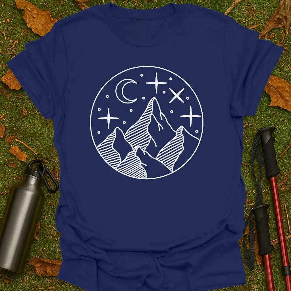 Camiseta Luna y Montañas