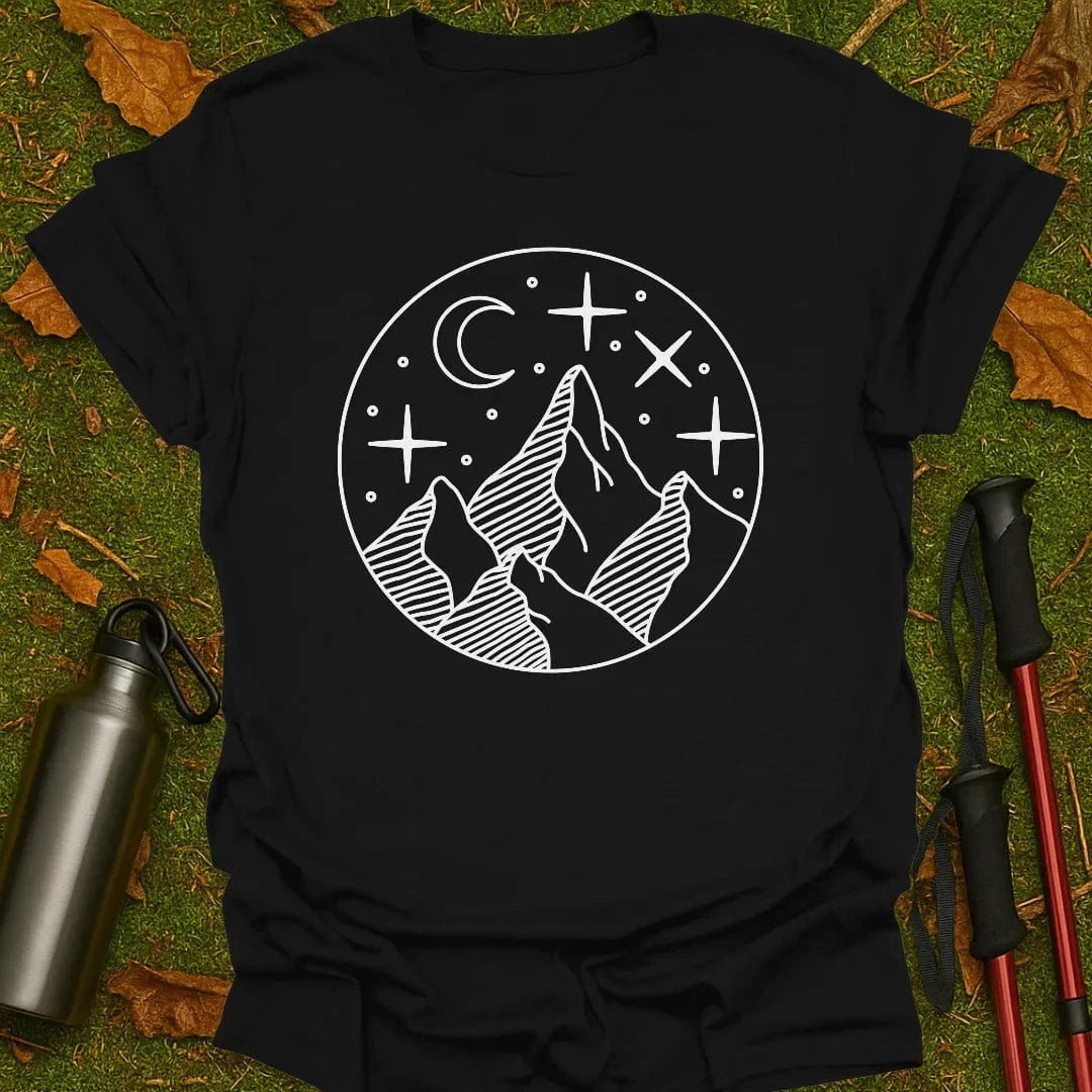 Camiseta Luna y Montañas
