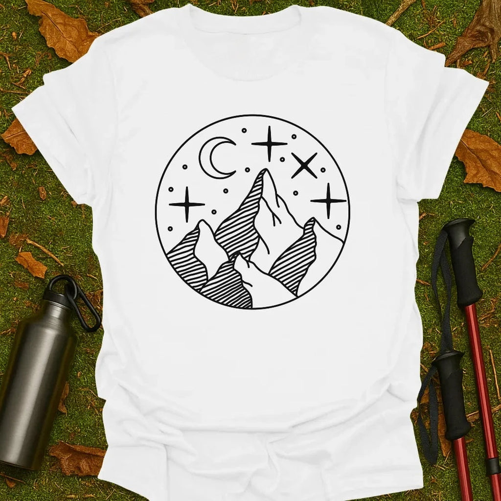 Camiseta Luna y Montañas