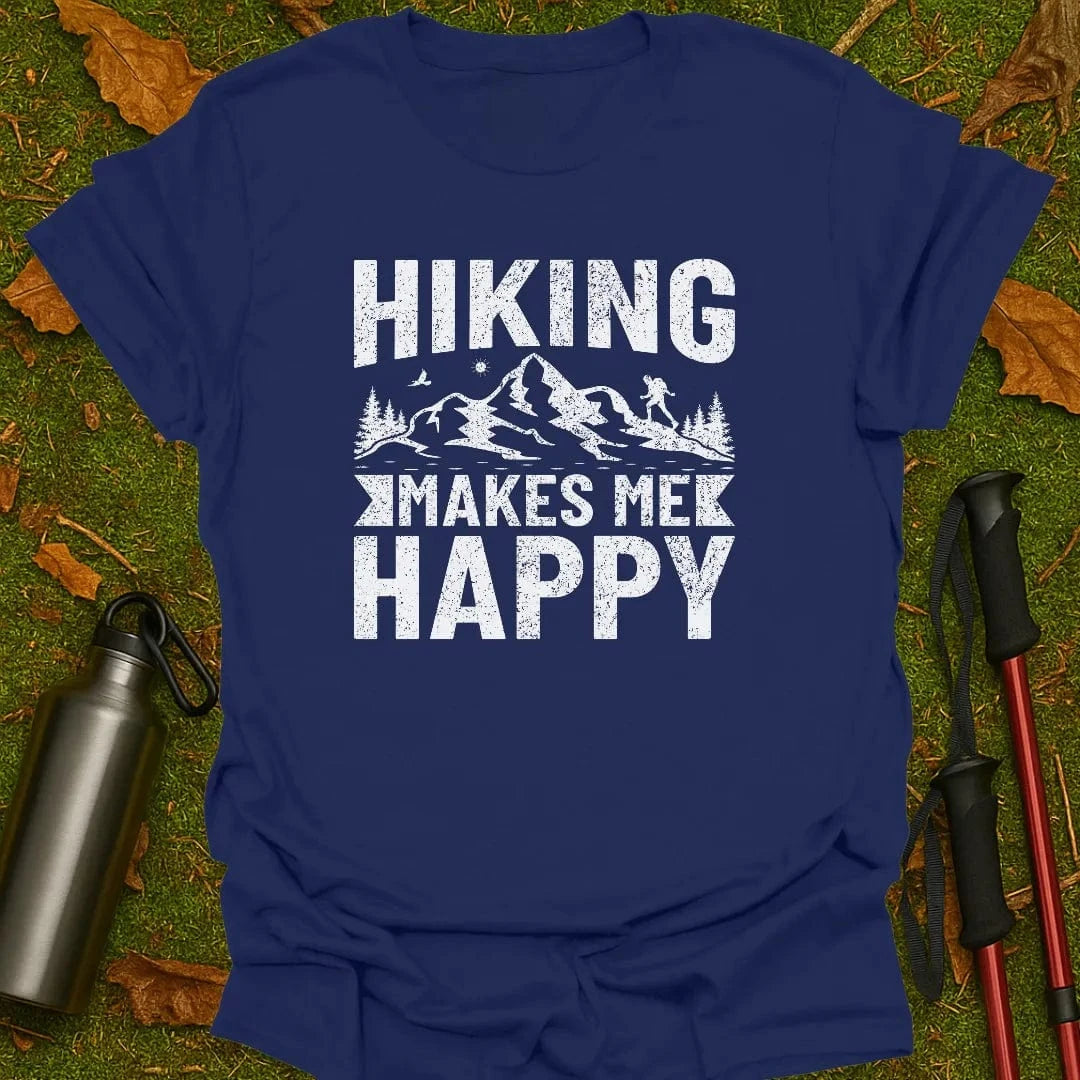 Camiseta Senderismo Me Hace Feliz