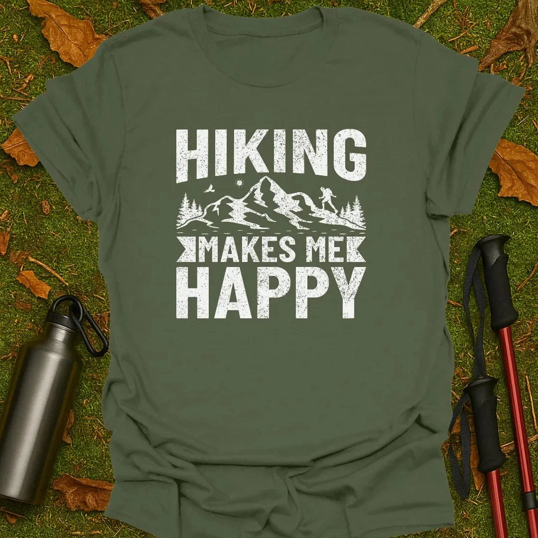 Hiking Makes Me Happy T-Shirt