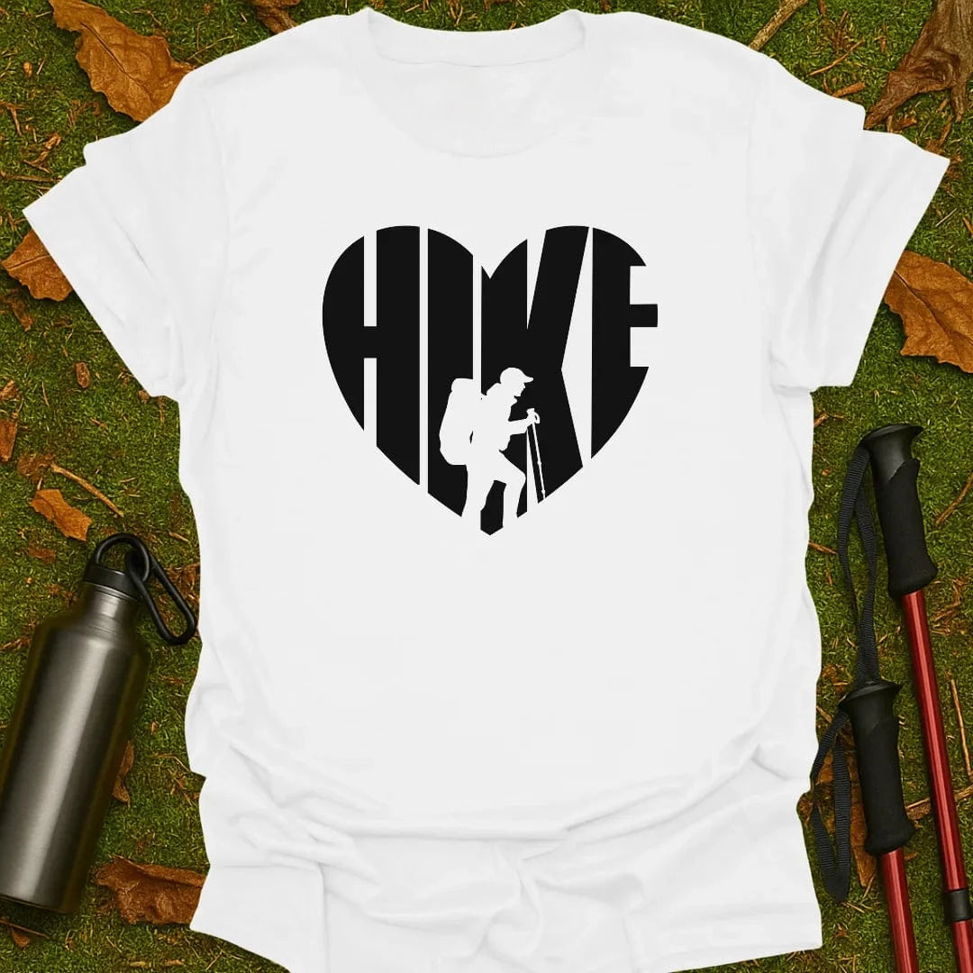Camiseta Senderismo Corazón