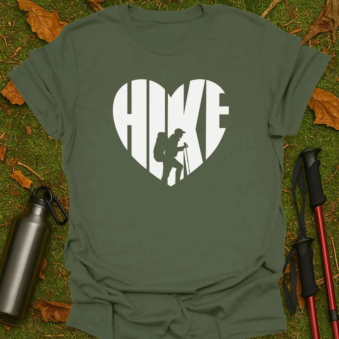 Camiseta Senderismo Corazón