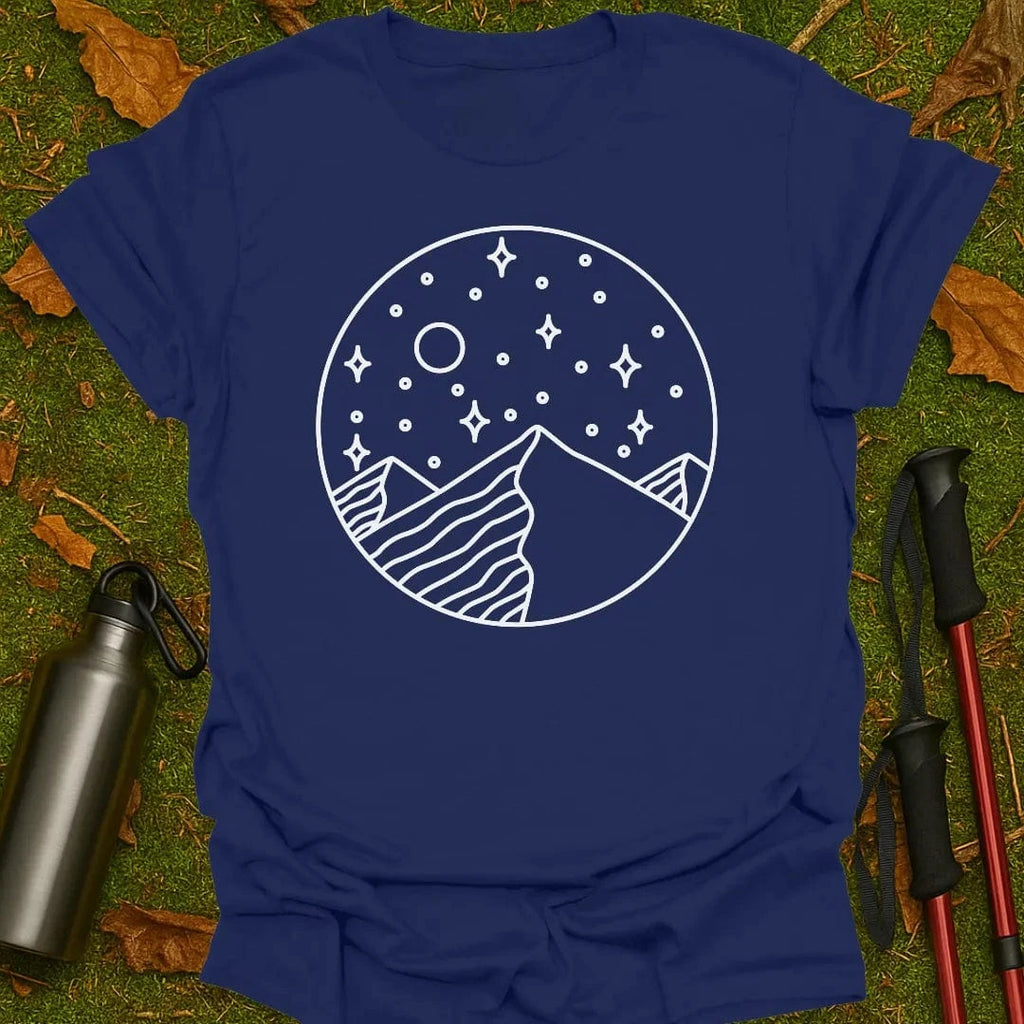 Camiseta de Estrellas sobre Montañas