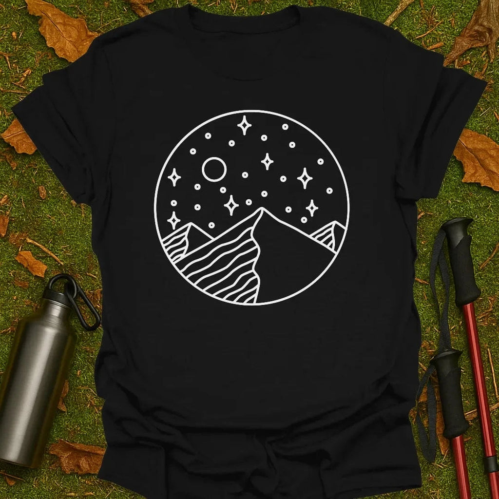 Camiseta de Estrellas sobre Montañas