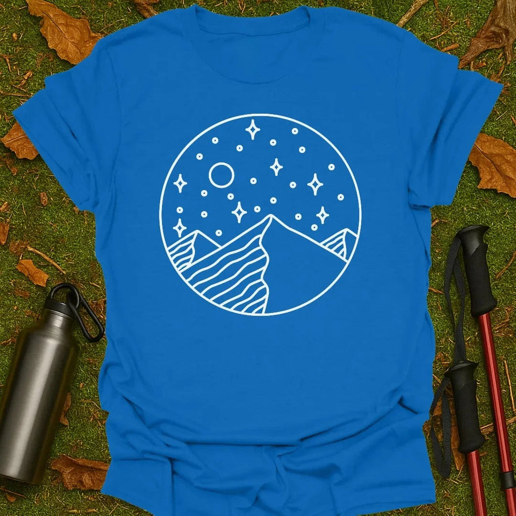 Camiseta de Estrellas sobre Montañas