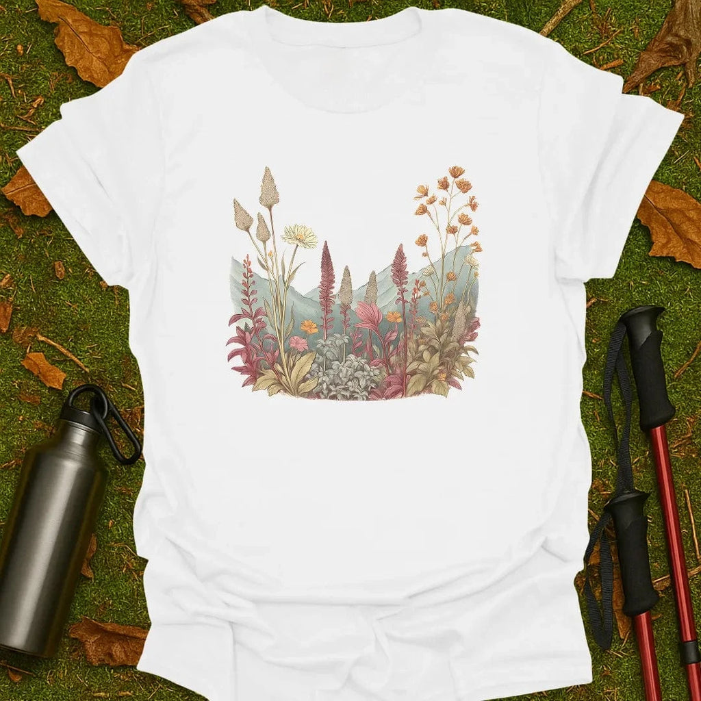 Camiseta de flores silvestres