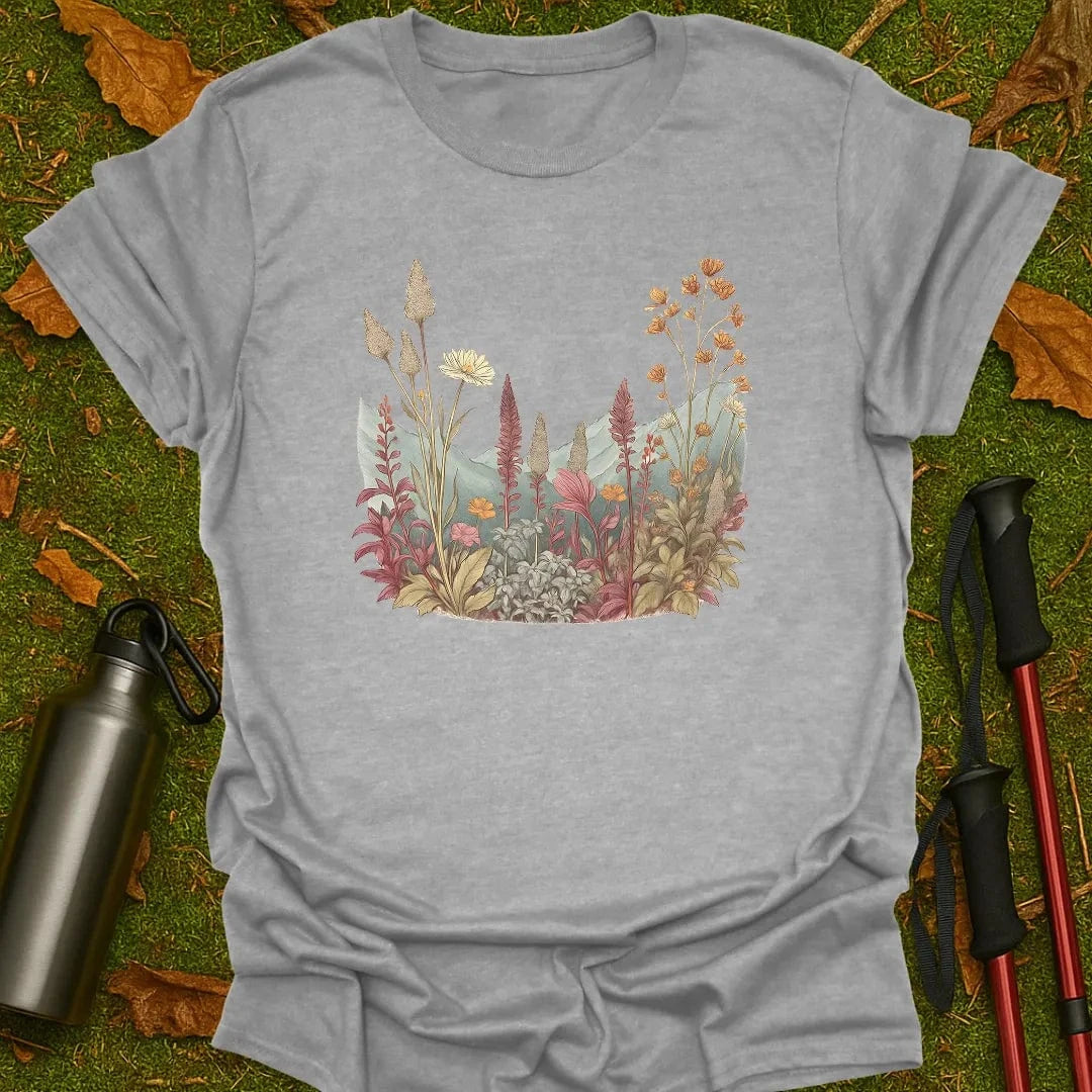 Camiseta de flores silvestres