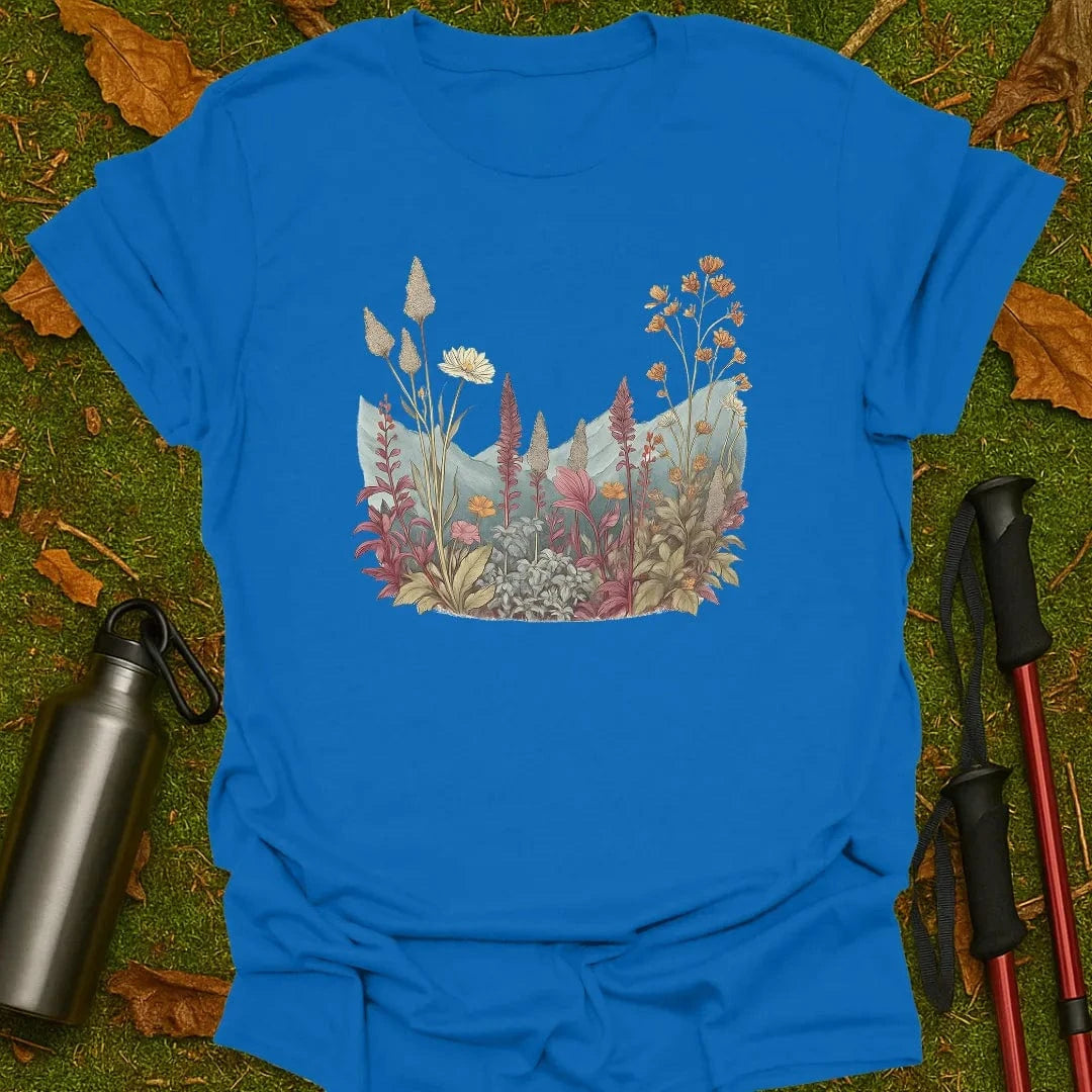 Camiseta de flores silvestres