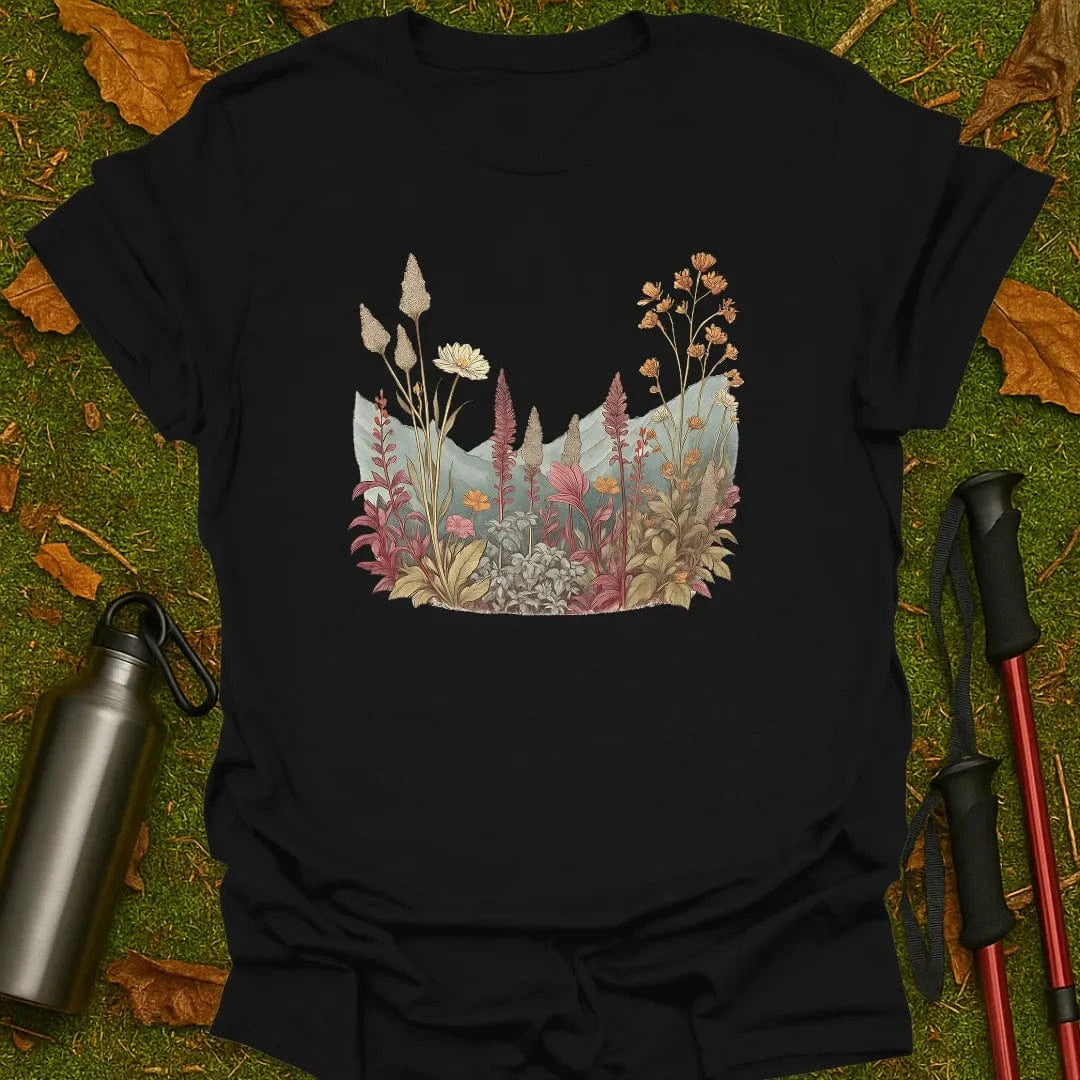 Camiseta de flores silvestres