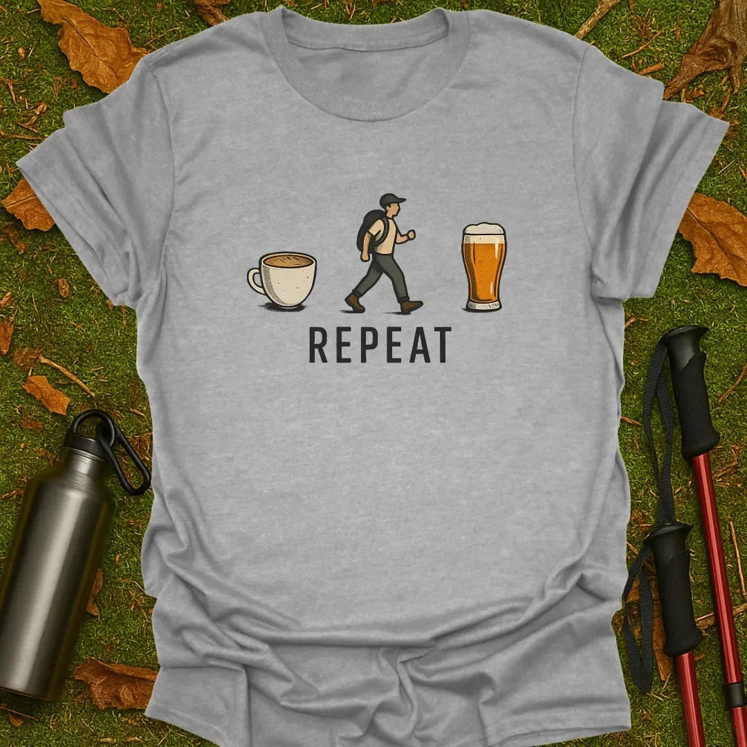 Coffee, Hike, Beer, Repeat T-Shirt