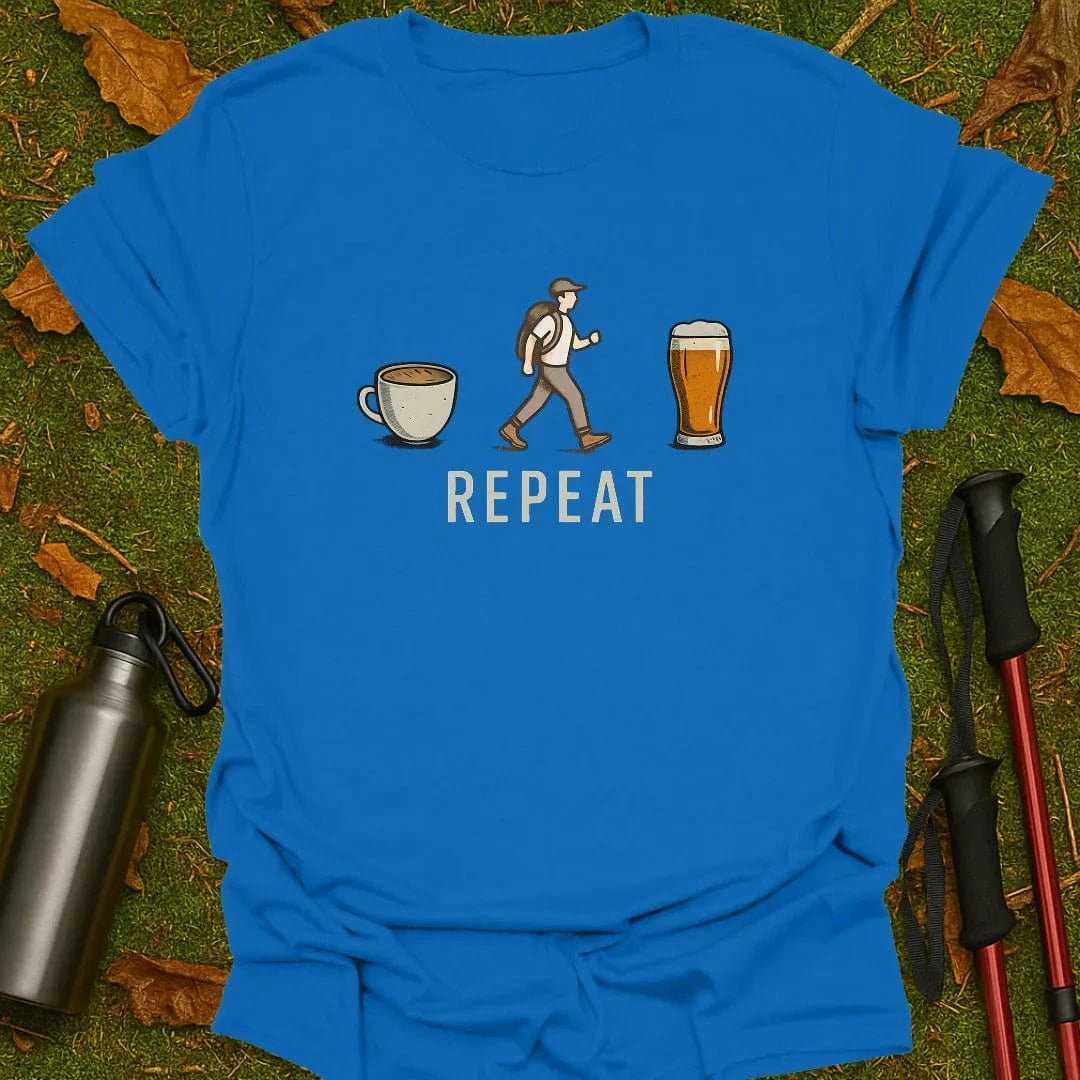 Coffee, Hike, Beer, Repeat T-Shirt