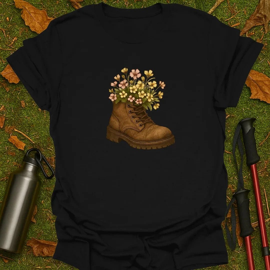 Flowers In Boot T-Shirt