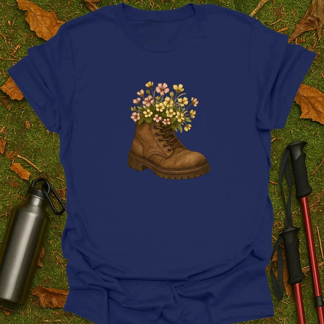 Camiseta Flores en Bota