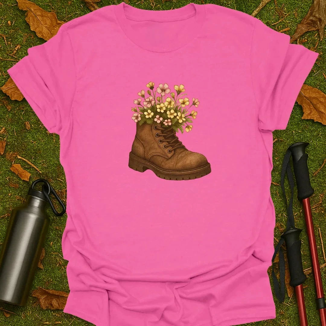 Flowers In Boot T-Shirt