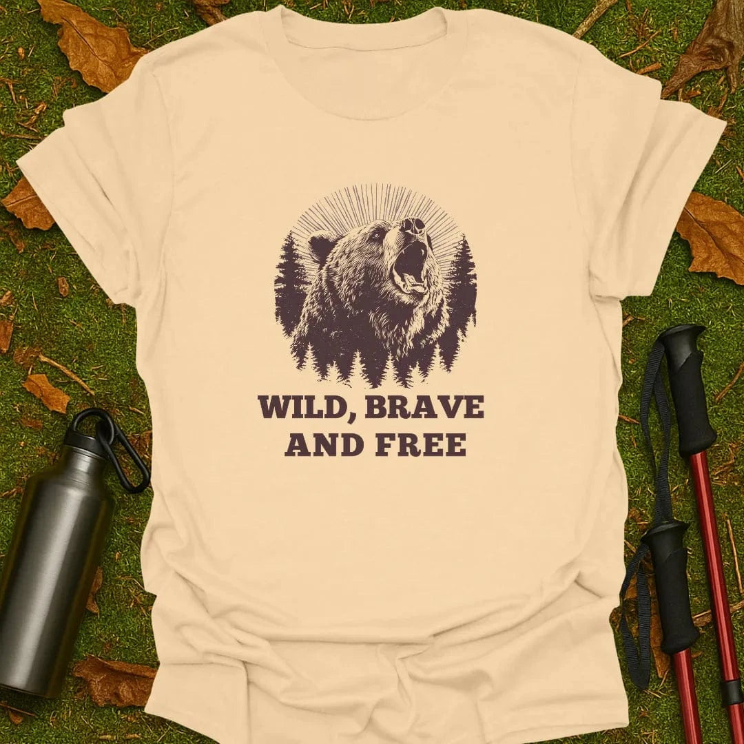 Camiseta Salvaje, Valiente Y Libre