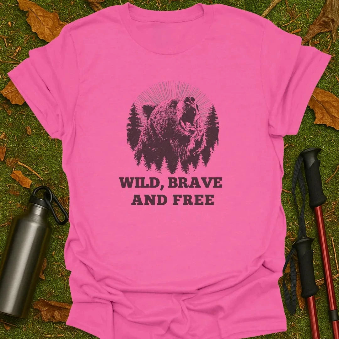 Camiseta Salvaje, Valiente Y Libre