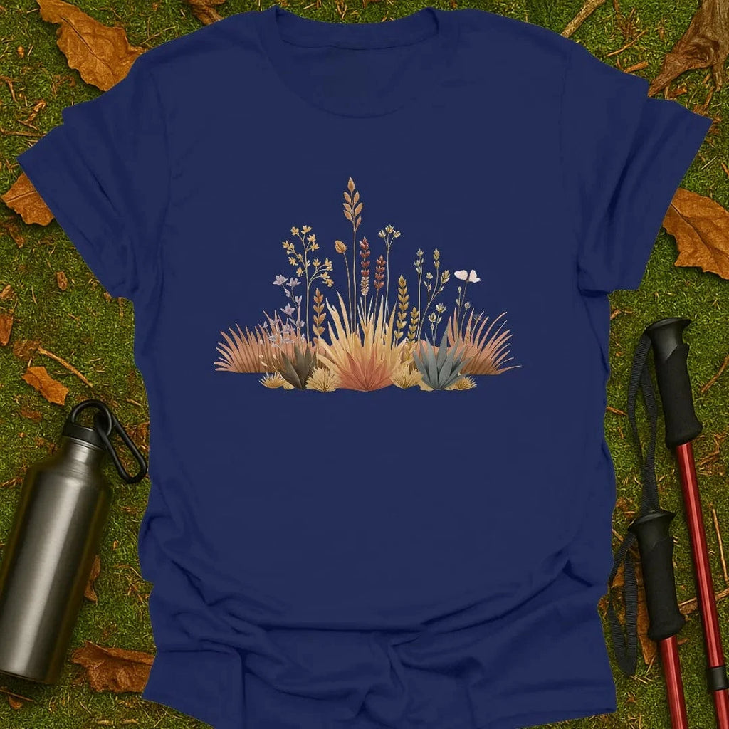 Camiseta con flores silvestres de pradera