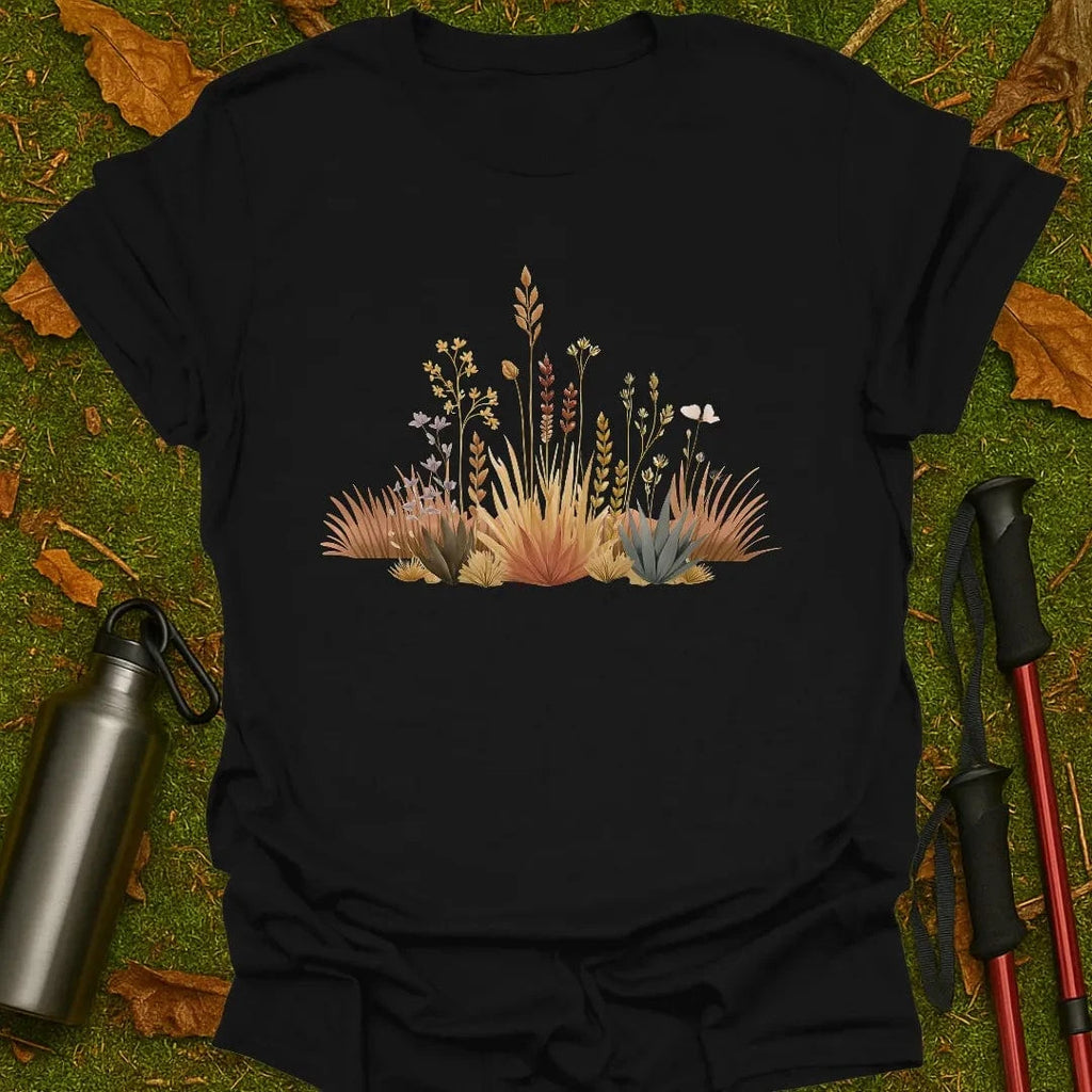 Camiseta con flores silvestres de pradera