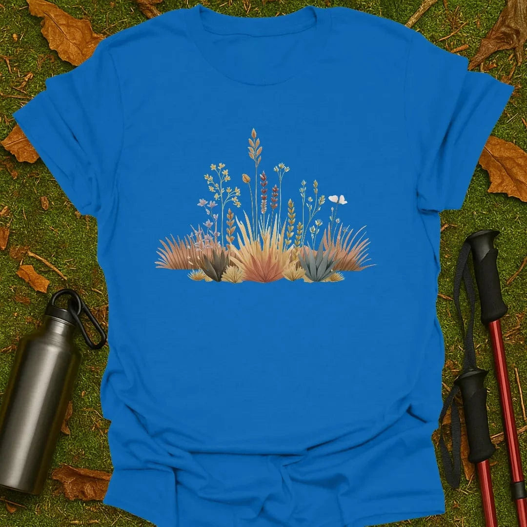 Camiseta con flores silvestres de pradera