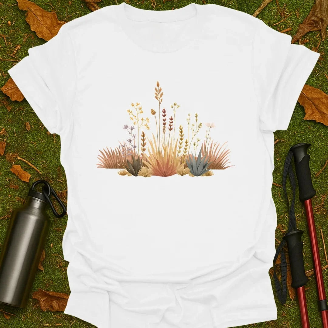 Camiseta con flores silvestres de pradera