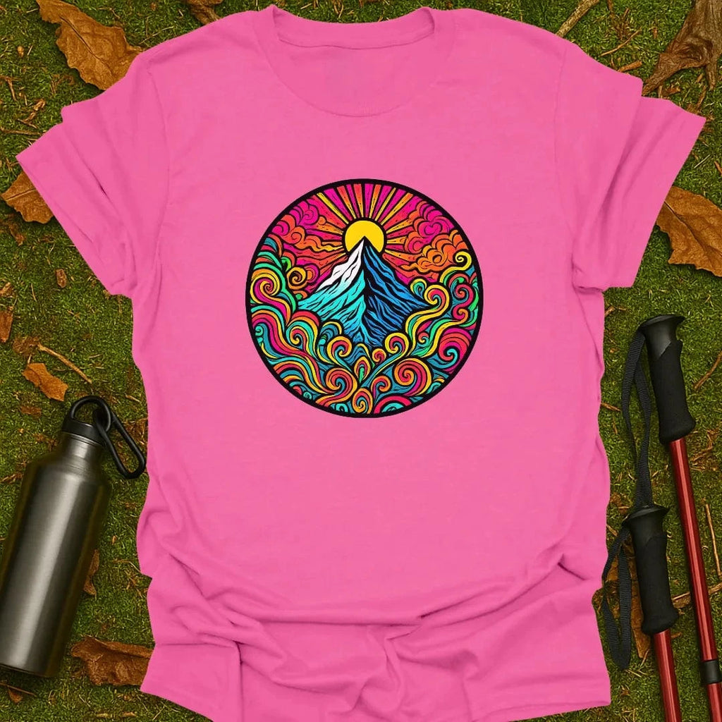 Camiseta de la montaña psicodélica