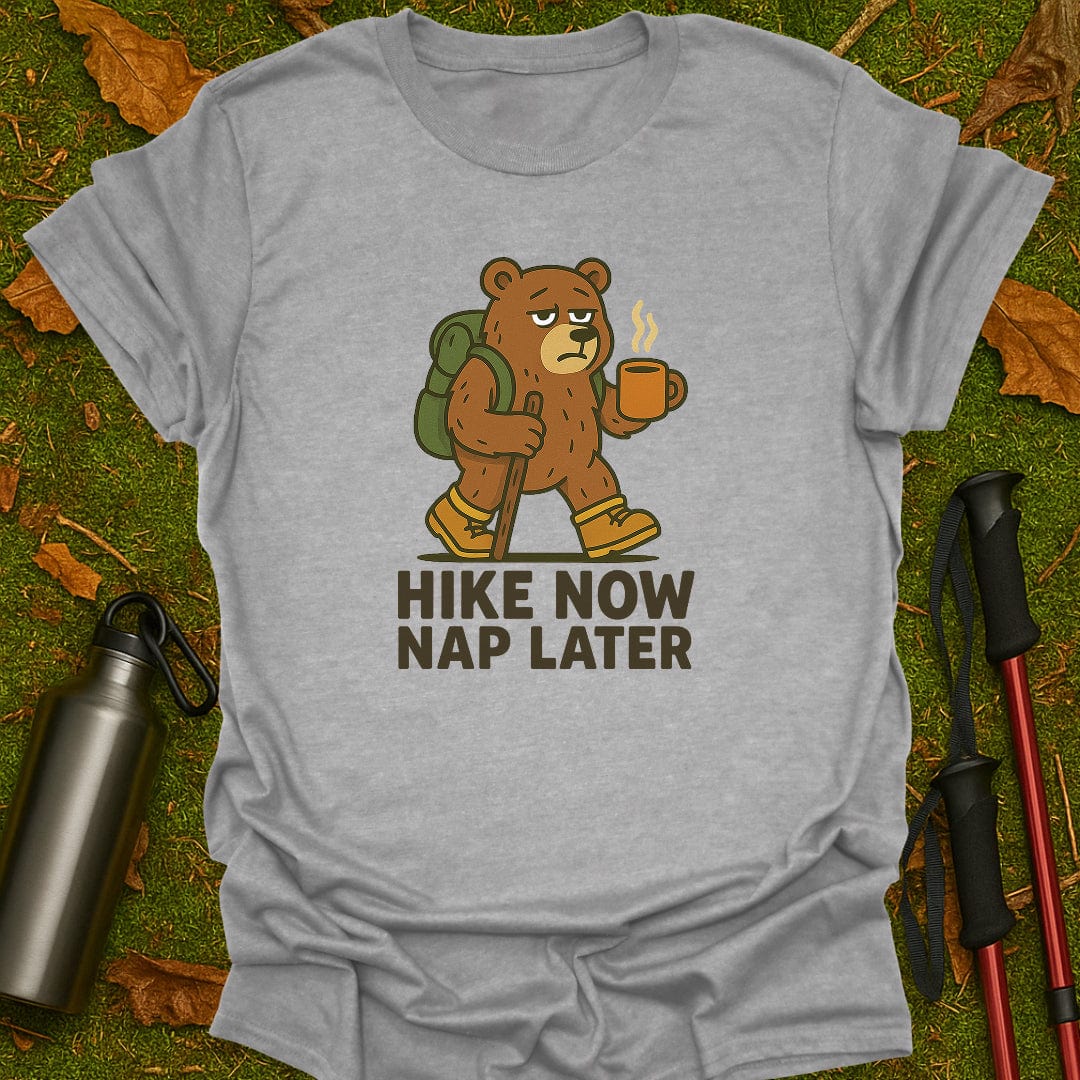 Nu wandelen, later dutten T-shirt