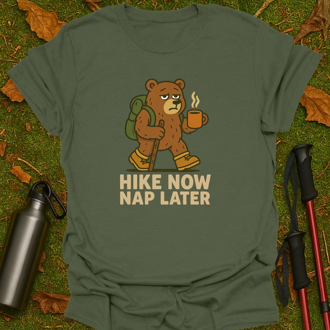Nu wandelen, later dutten T-shirt