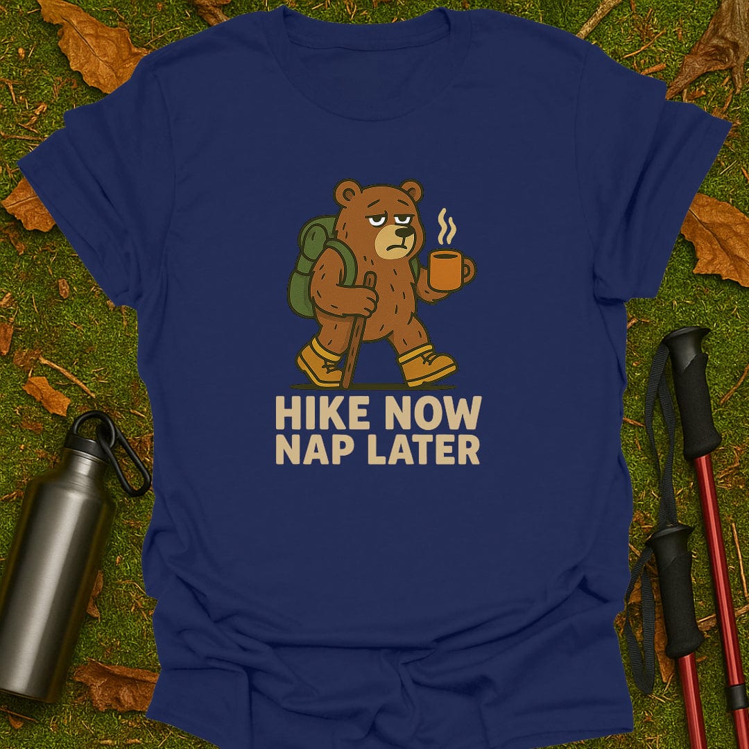 Nu wandelen, later dutten T-shirt