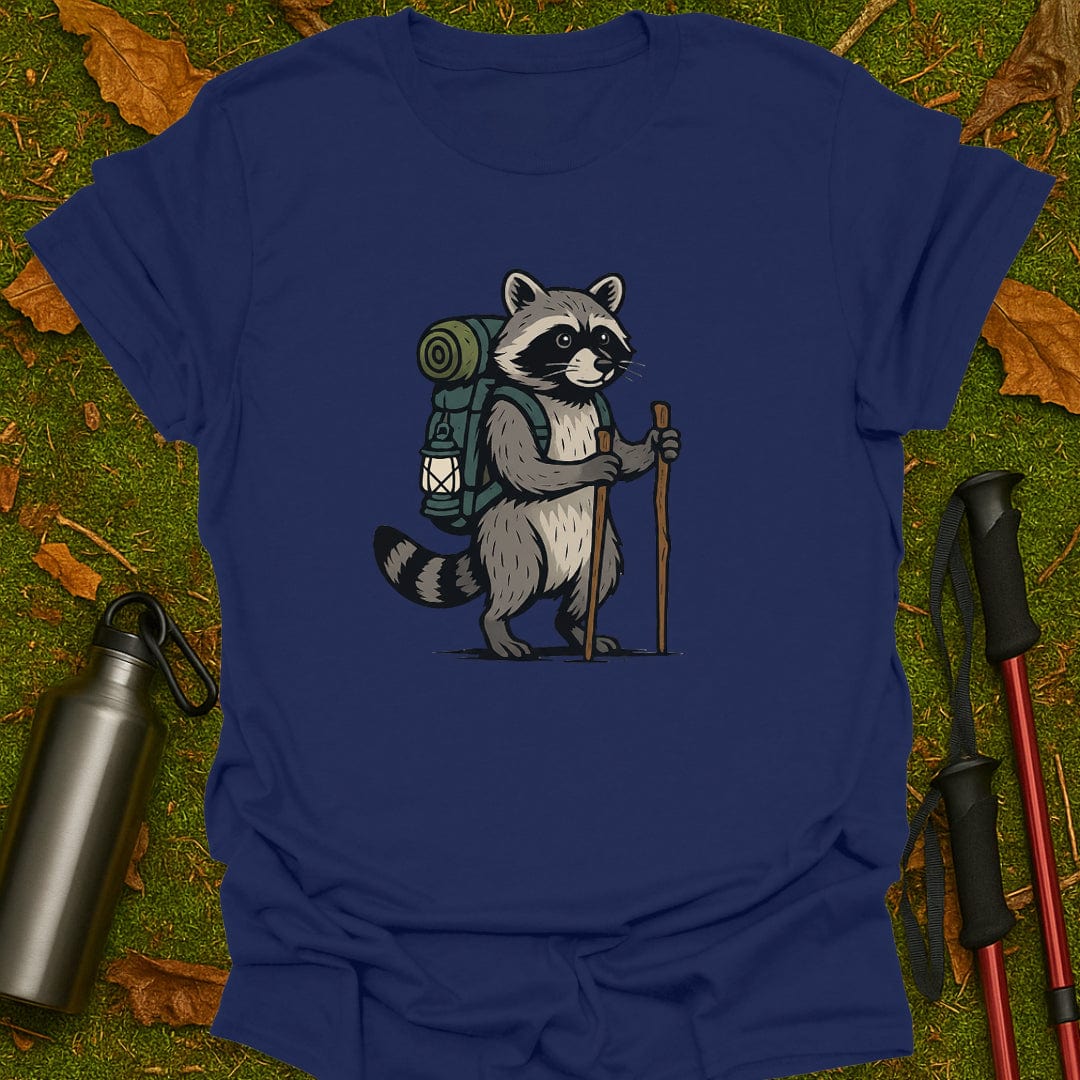Hiking Raccoon T-Shirt