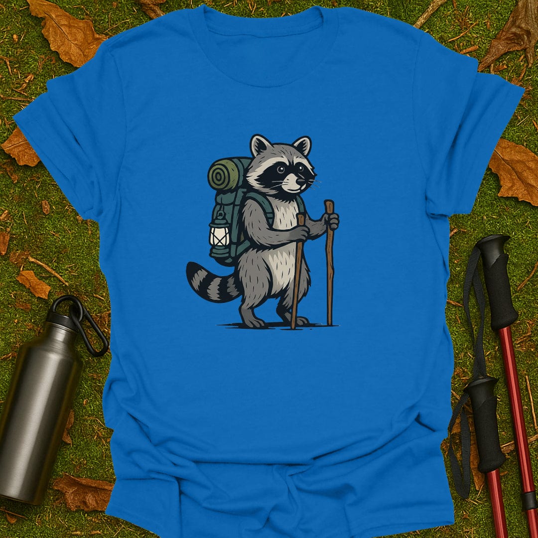Hiking Raccoon T-Shirt