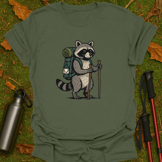 Hiking Raccoon T-Shirt