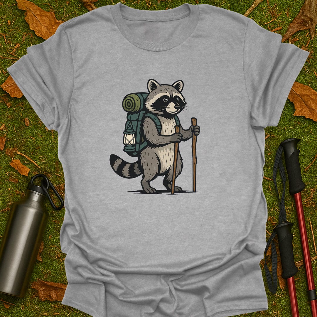 Hiking Raccoon T-Shirt