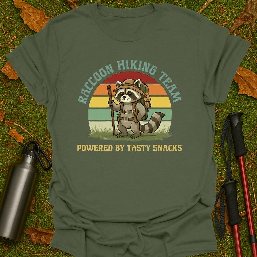 Camiseta del equipo de senderismo mapache