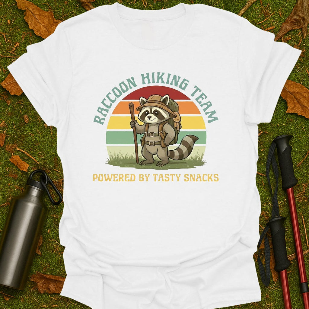Camiseta del equipo de senderismo mapache