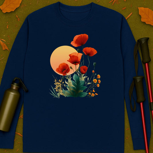 Sunset Poppies Long Sleeve T-shirt