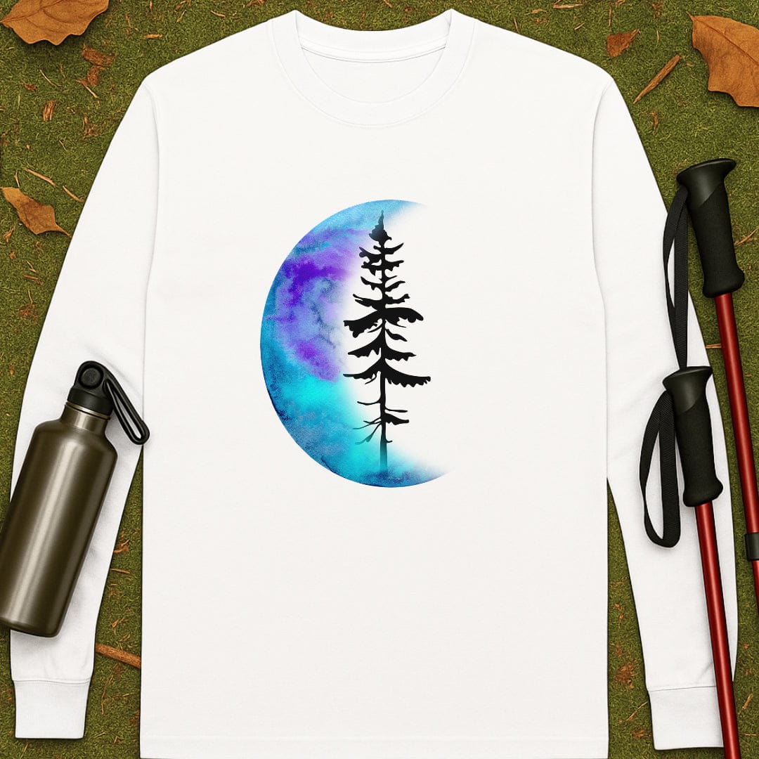 Moon And Pine Long Sleeve T-shirt