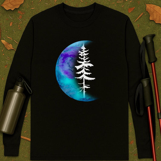 Moon And Pine Long Sleeve T-shirt