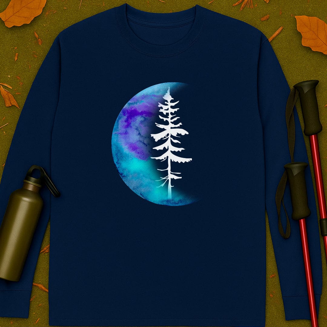 Moon And Pine Long Sleeve T-shirt