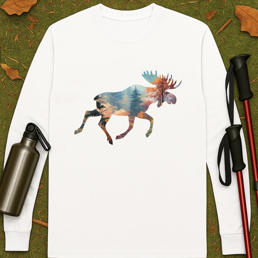 Moose Forest Long Sleeve T-shirt