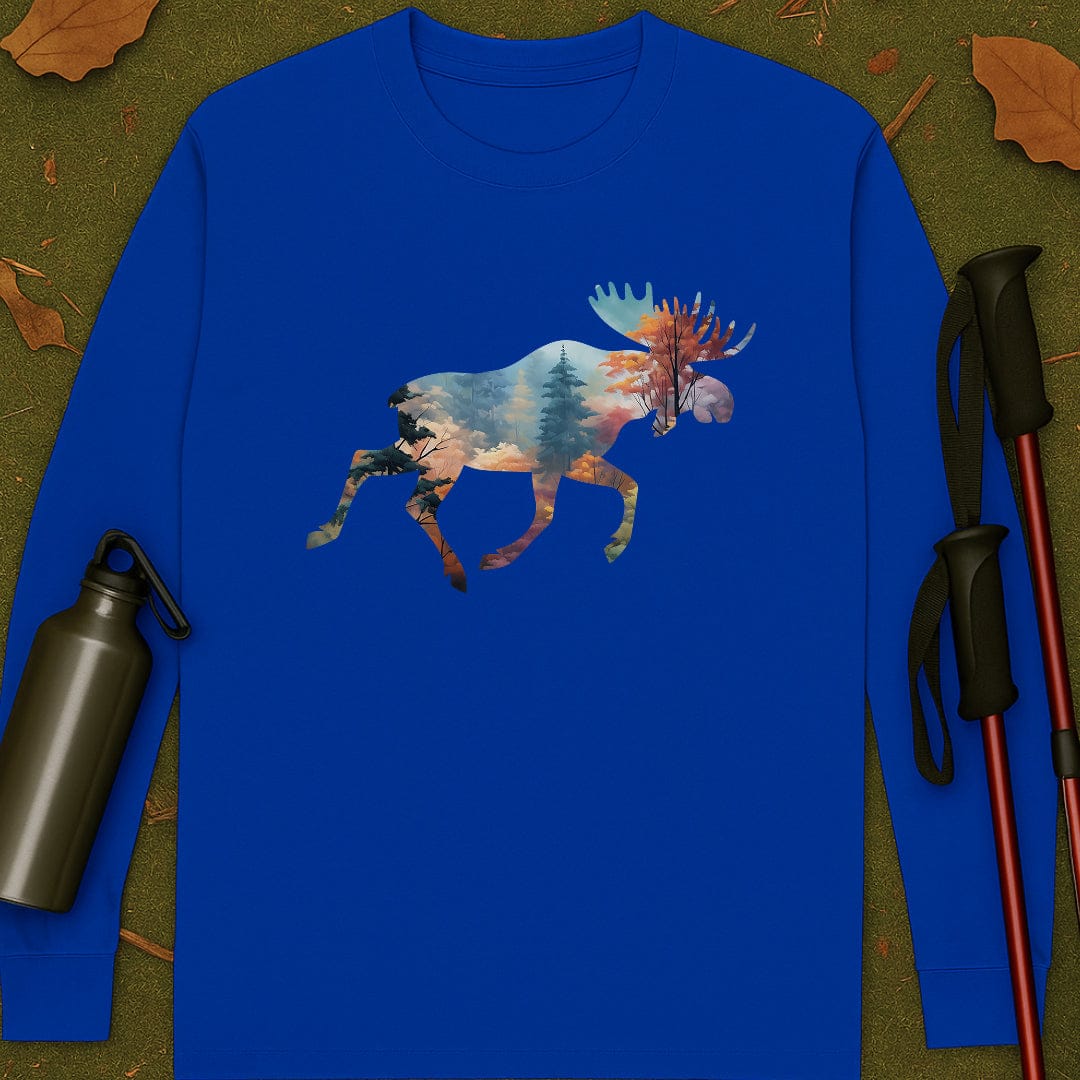Moose Forest Long Sleeve T-shirt