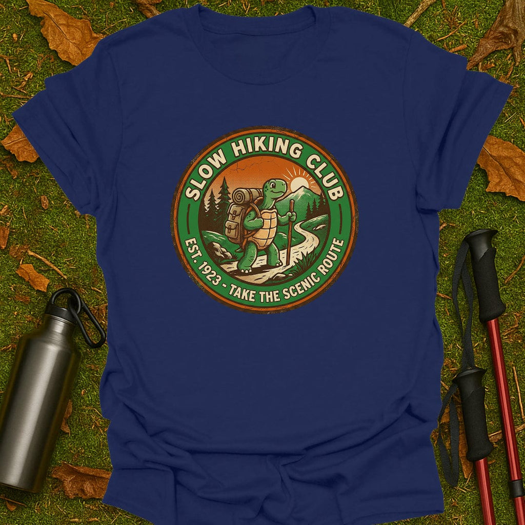 Camiseta del club de senderismo lento