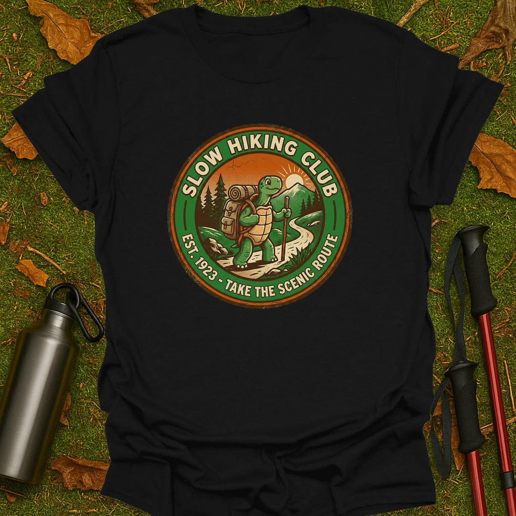 Camiseta del club de senderismo lento