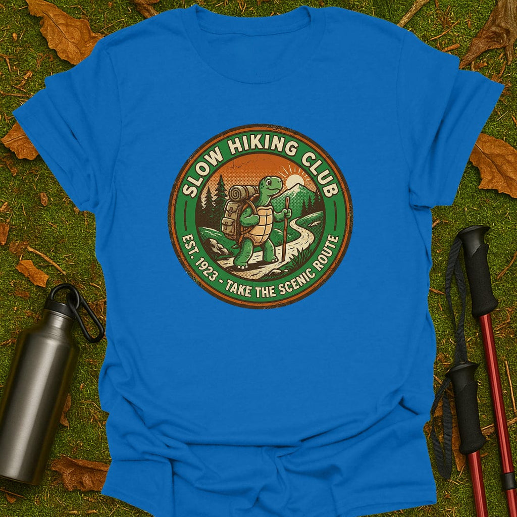 Camiseta del club de senderismo lento