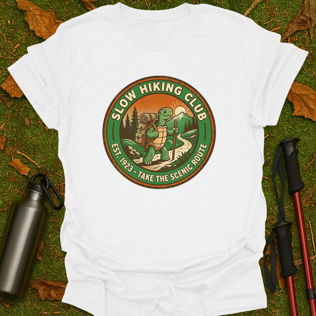 Camiseta del club de senderismo lento