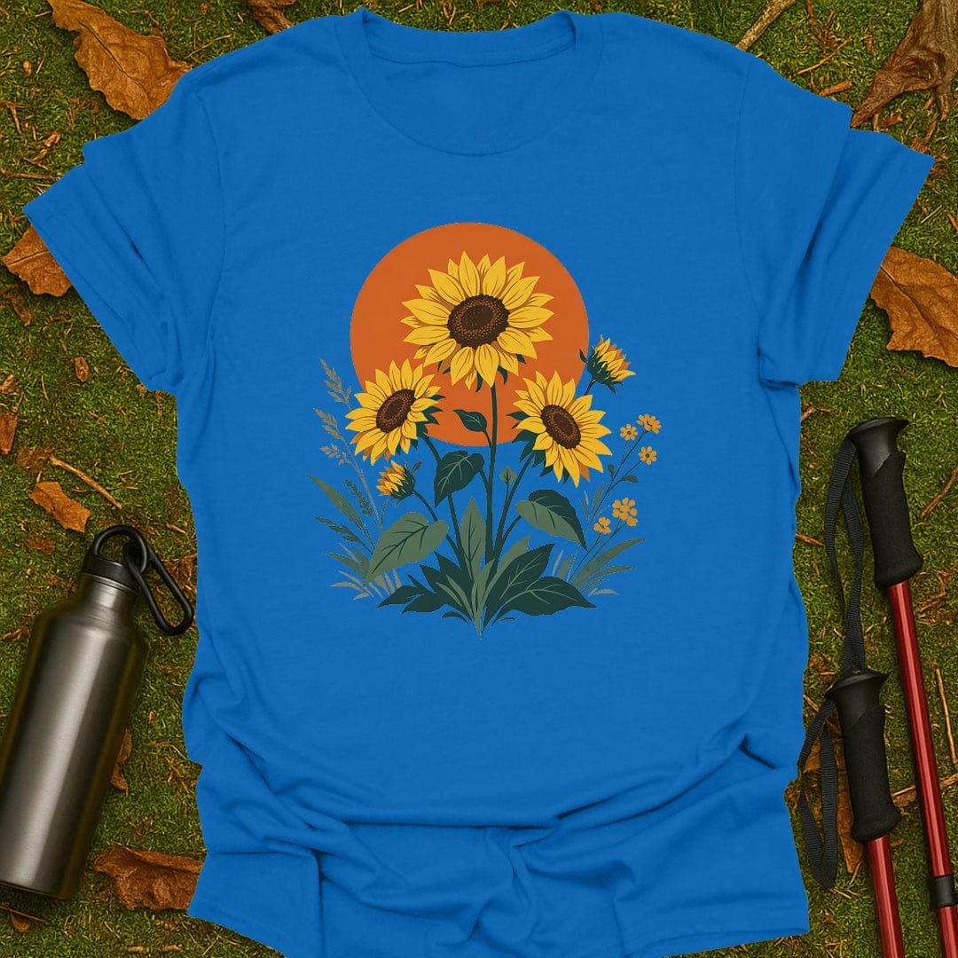 Zonsondergang Zonnebloemen T-shirt