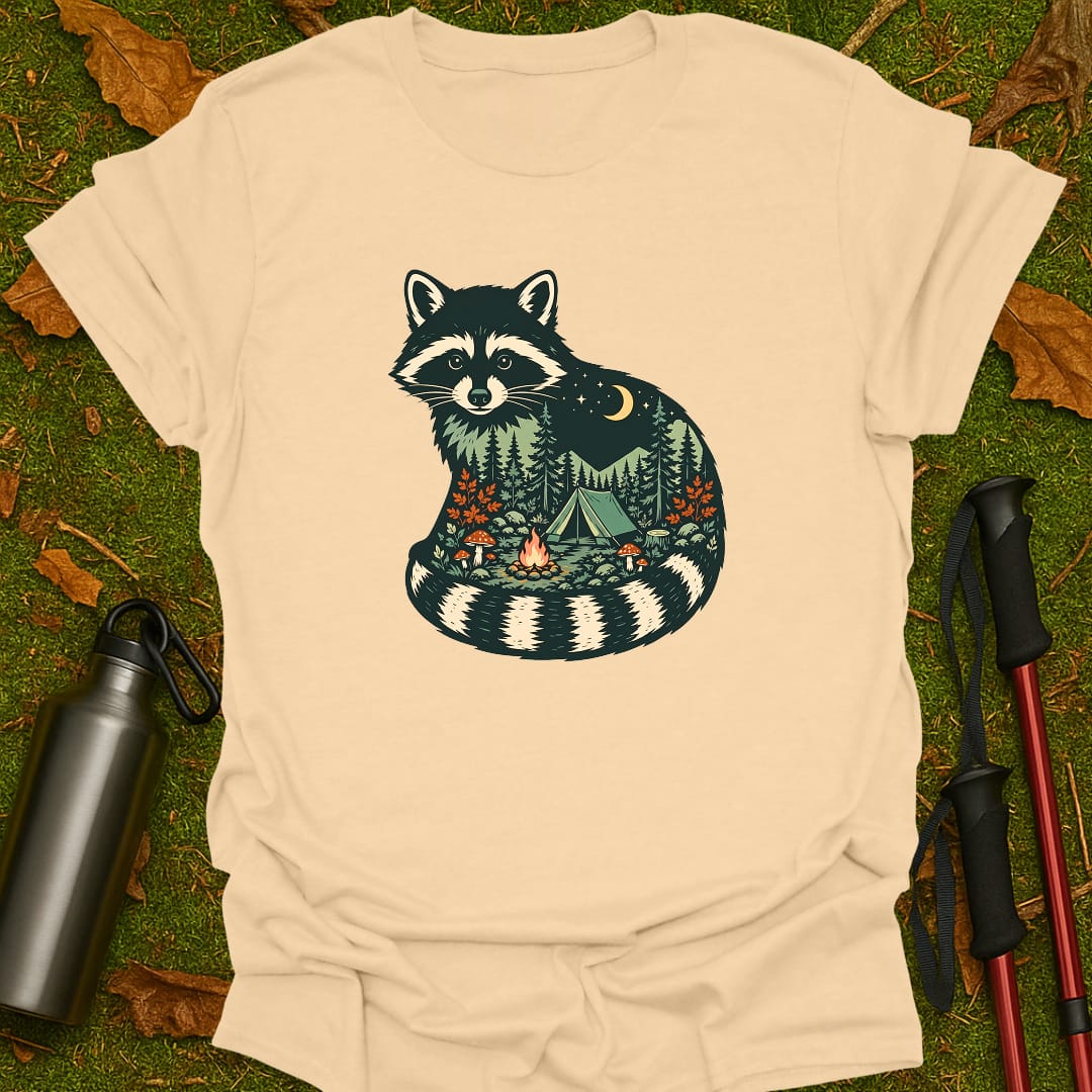 Raccoon Campfire T-Shirt